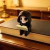 3D Printed Little Death God Figurine, Gothic Hooded Skull Statue, Dark Style Desktop Ornament, Halloween Decor & Creative Gift