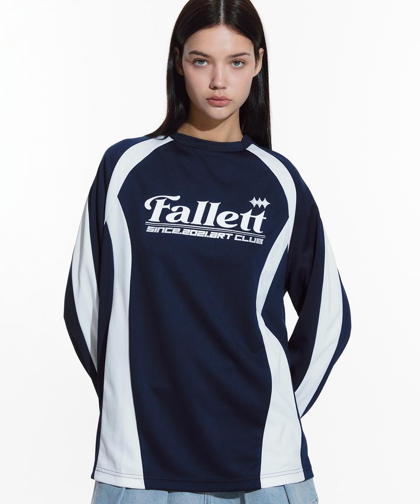 FALLETT Sports Club Football Jersey Long Sleeve Navy