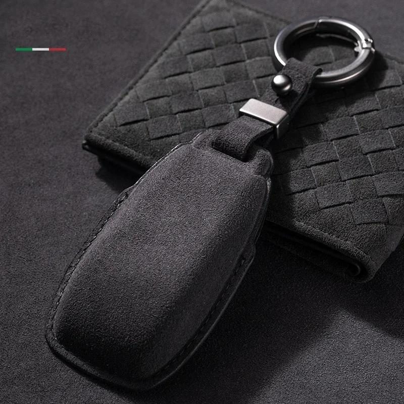 Styling Mouldings For Mercedes Benz A C E S Class GLC CLA AMG W177 W204 W205 W212 W213 W176 Car Accessories Alcantara Car Key Ca
