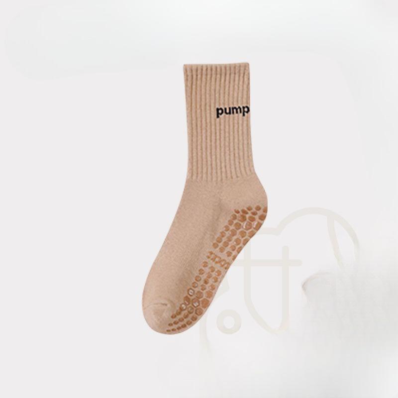 Yoga Socks Women's Mid-length Pure Cotton Silicone Anti-slip Indoor Pilates Fitness Sports Socks for Adults Floor Socks