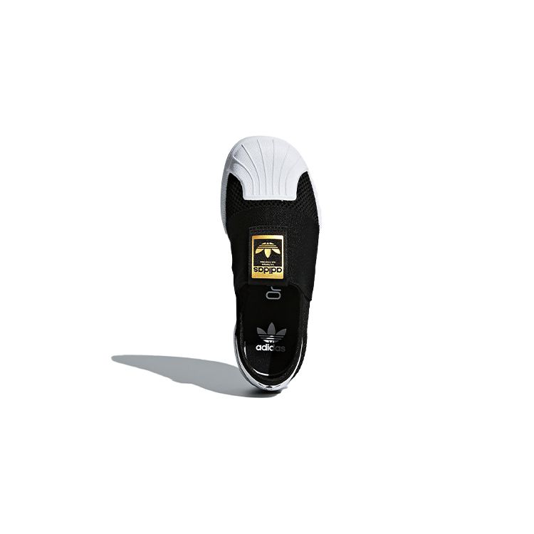 Adidas Originals Superstar Smr 360 C Mesh Comfortable Non-Slip Durable Low-Top Skate Shoes Kids Sneakers Black White Gold DB0924