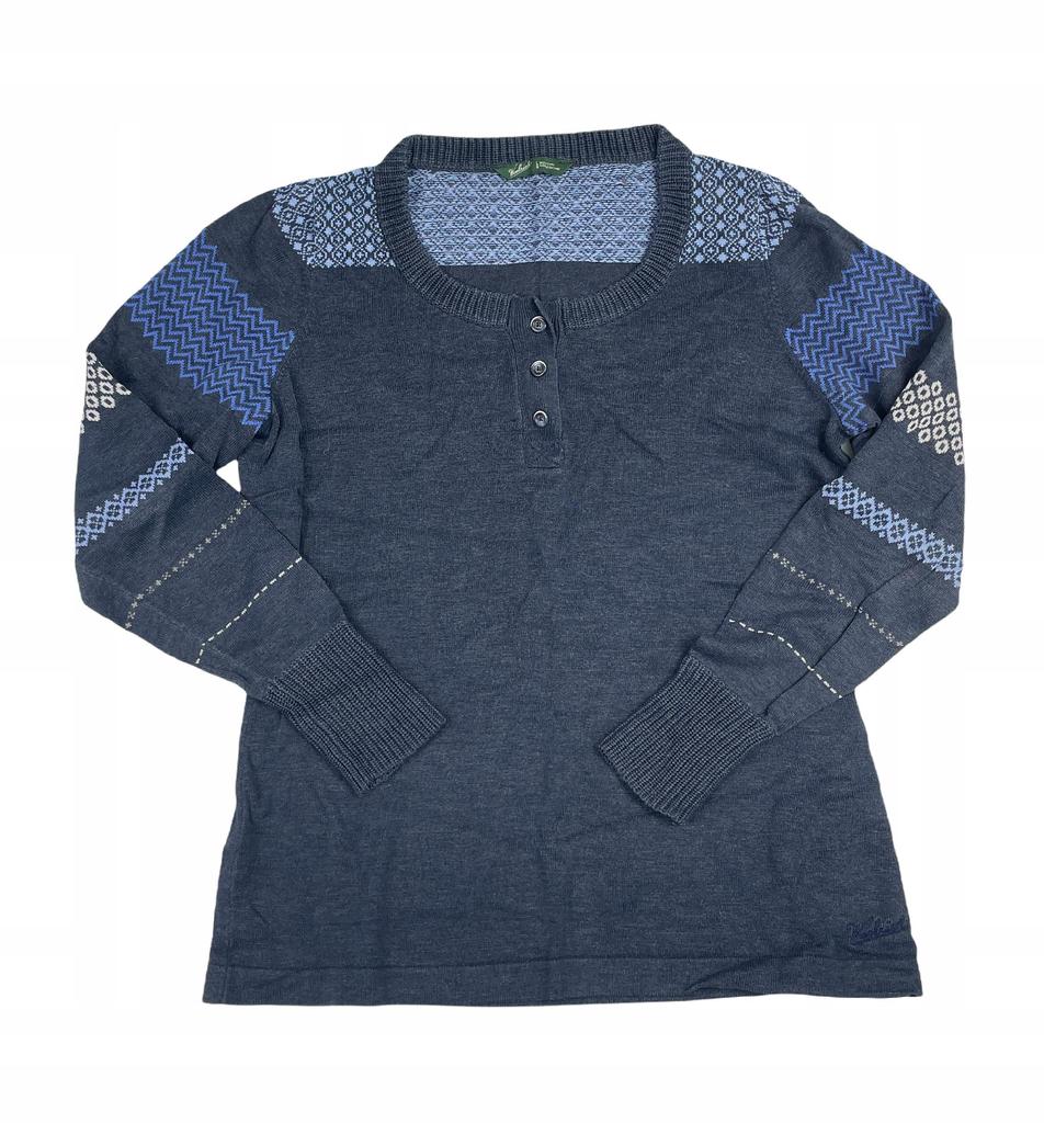 Elegant Navy Blue Woolrich Women's Sweater L - Used