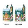 1-40PCS Christmas Cookie Boxes Colorful Gingerbread House Candy Gift Boxes Snowman Mini House Packaging BoxesTreat Boxes
