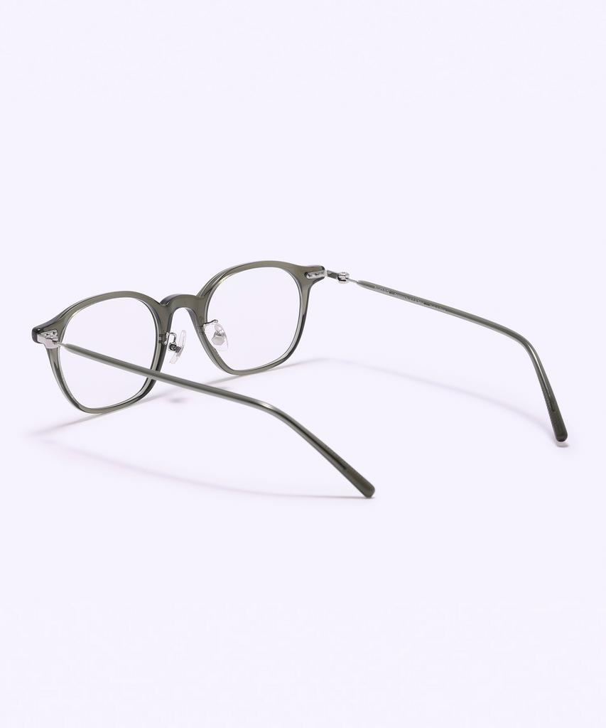 Alloaiweeo [Silverbite] Sbg7606 1313G Hd Acetate Ultra-Lightweight High-Density Acetate Khaki Square Eyeglass Frame Blue Light Lens Selection