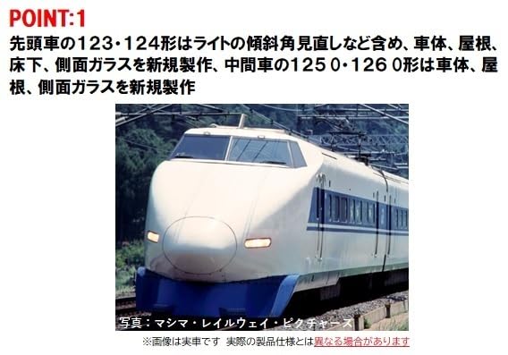 TOMIX N sporvidde JR 100-serien Shinkansen basissett 98874 jernbanemodelltog Tokaido/Sanyo