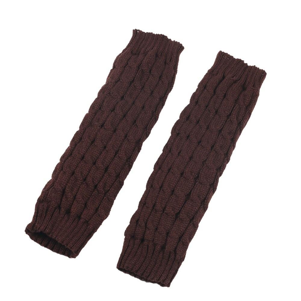 Foot Cover Winter Leg Warmers Knee High Knitted Leg Coverings Socks Fleece Leg Warmers  Women