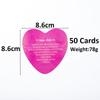 Gudian Angel Cards Heart-shaped English Oracle Card Loving Messages From The Angels