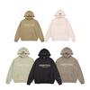 Sudadera con capucha Essentials para Hombre y Mujer, Oversize de Algodón con Forro Polar, Pulóver con Estampado de Letras, Ropa Deportiva Casual de Invierno