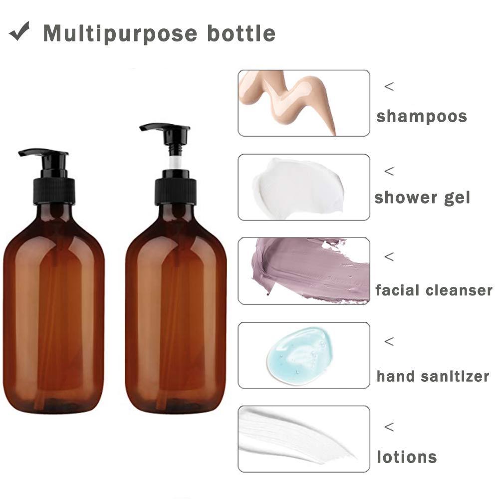 150ML 300ML 500MLEmpty Bath Pump Bottle Bathroom Portable Soap Dispensers Refillable Lotion Shampoo Shower Gel Soap Container
