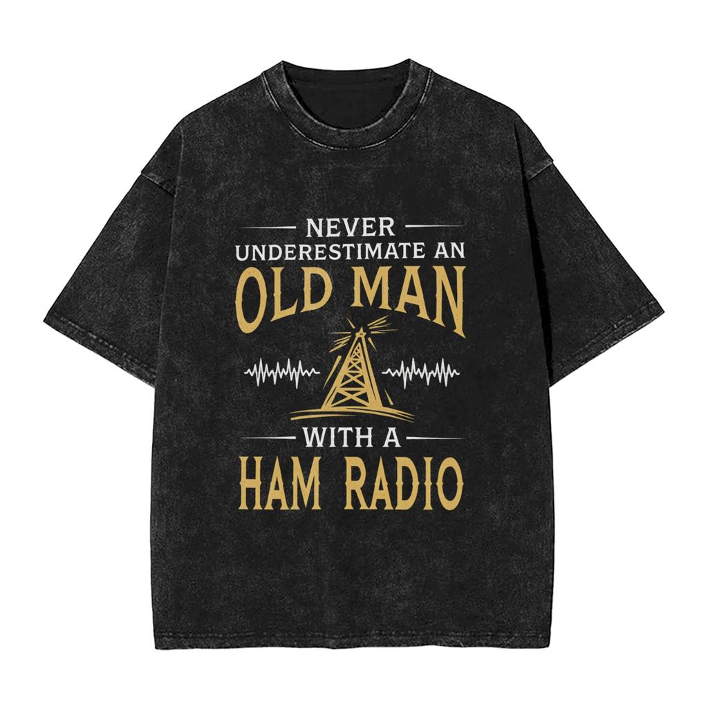 Ham Radio Operator Amateur Radio TShirt  Simple T Shirts Short Sleeves Vintage Tops Summer Casual Crew Neck Plus Size Clothing
