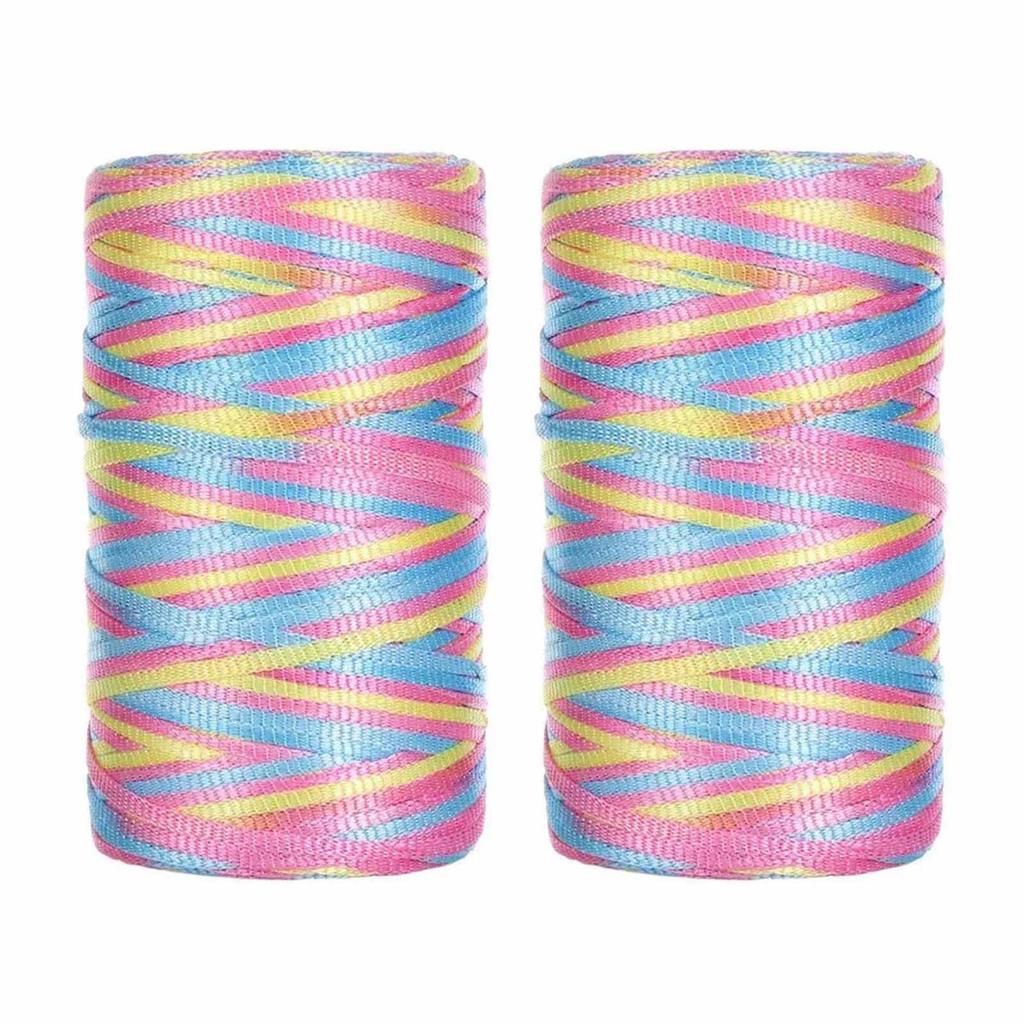 Rolle mit 2 Rattenschwanz-Seidenkordeln 3 mm Seidenarmband-Schnur, 50 Farboptionen zum Basteln von Hüten, Geldbörsen, Schmuckherstellung