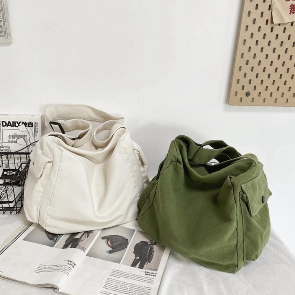Borse a Spalla/Crossbody in Tela di Grande Capacità Stile Harajuku Borsa da Uomo Ragazzi