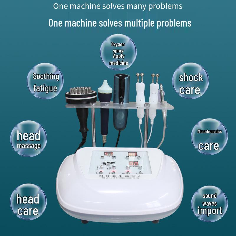 

Массажная машина для комплексного ухода за кожей головы и волосами: Высокоочищающий прибор для терапии головы и дноуглубления меридианов 5 Functions