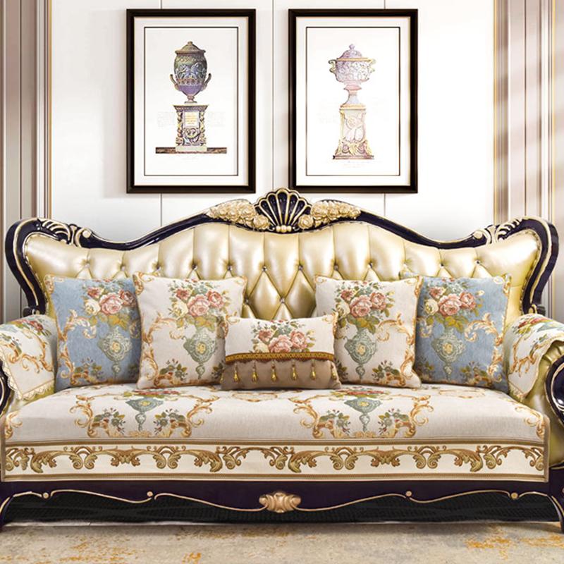 Jacquard Fabric Sofa Cover Home Decorations High-end Anti-slip Cushions Cover Four Season Universal Living Room Sofa Towel Couch