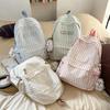 Schoolbag New Mori Ins High-value Fresh and Sweet Candy-colored Striped Backpack High School Students Large-capacity Backpack