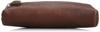 Paul Marius Genuine Leather Zipper Pencil Case Brown PLU-20