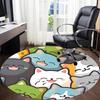 1pc Cats Kitten Office Round Area Rug,  Mat Suitable ForOffice, Under Office Chairs Bedroom Living Room Home Decor, Room Deco