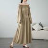 Round Neck Loose Long Dress