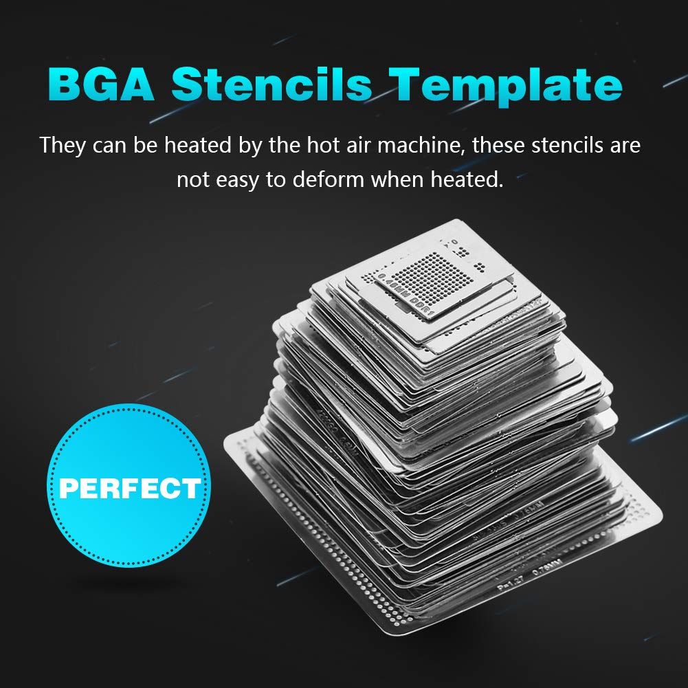 BGA Stencil Stainless Steel BGA Reballing Laptop Direct Heat Control Molding, Stencil,