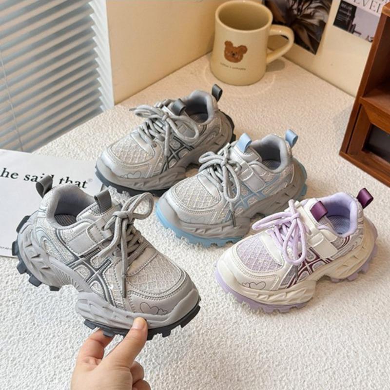 Children's Breathable Sports Shoes Girls' Mesh Casual Shoes Students' Lightweight Running Shoes
