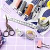 1Roll Measurement Tools Double Scale Sewing Machines Sticker Soft Sewing Table Measuring Flexible Ruler Self Adhesive DIY 150CM