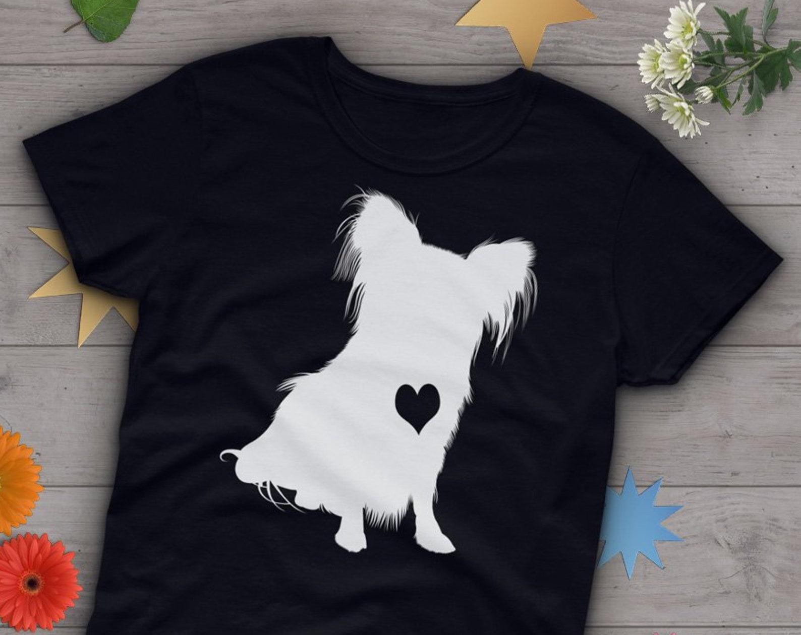 Papillon Dog Shirt, , Papillon Lover Gift, Cute Papillon Mom T-shirt, Dog Lover Tshirt, Pet Graphic Tee, Tops Gift for Her Birthday 160