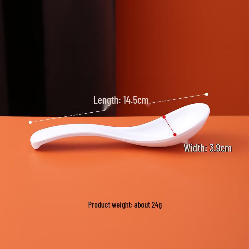 JOBO A8 Melamine Soup Spoons (20-Pack)