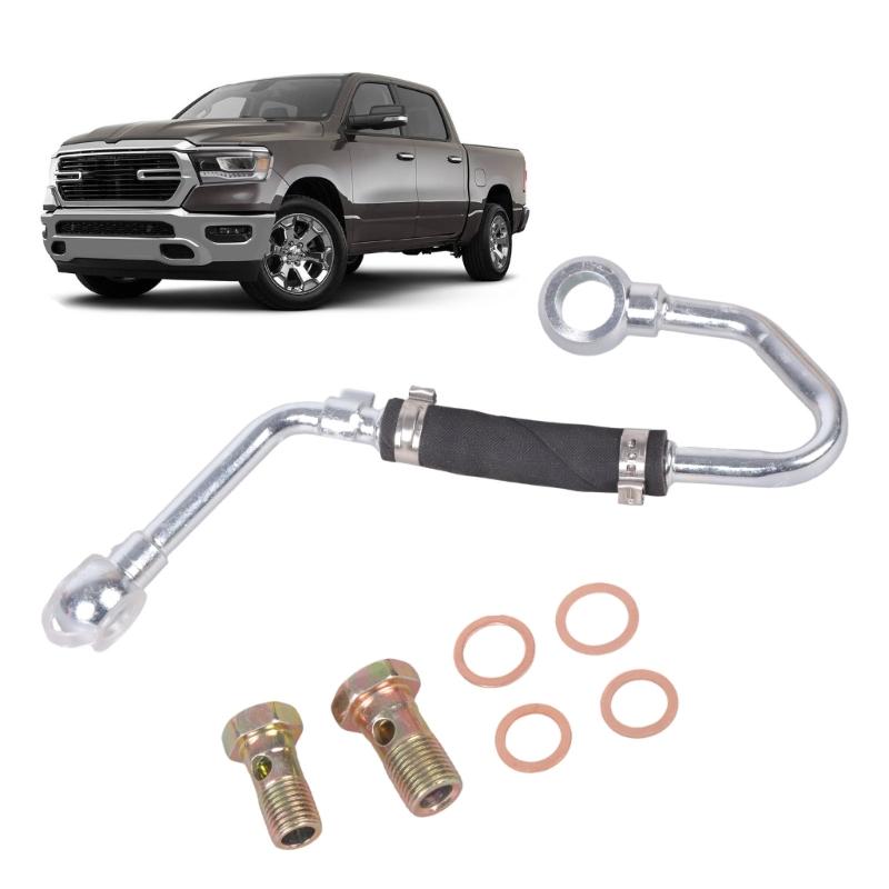 Replace 68242889AA Coolant Feed Line Radiators Cooling Tube Fit for 1500 3.0L Water Feed Tube Heat Resistant