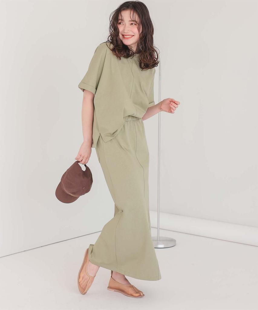 Titibait AFXT0340 Comfortable Cut and Sew Light Medium Women's Set, Green,