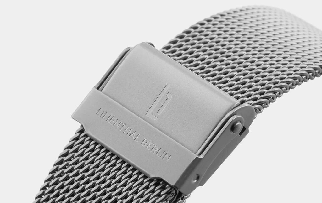 Lilianthal Berlin Men's Silver Watch with Small Seconds, Made in Germany, L01-109-B023A