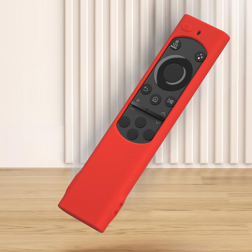 Silicone Cover Remote Case Anti Slip Remote Cover Anti-Fall Shockproof with Lanyard for Samsung BN59-01385A 01391A 01358B Remote