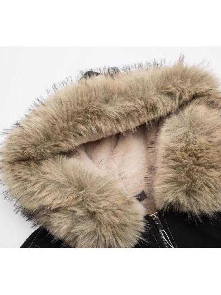 Koreanische Herren-Herbst/Winter-Jacke 2025 aus schwerer amerikanischer gewaschener Baumwolle mit Samtverdickung