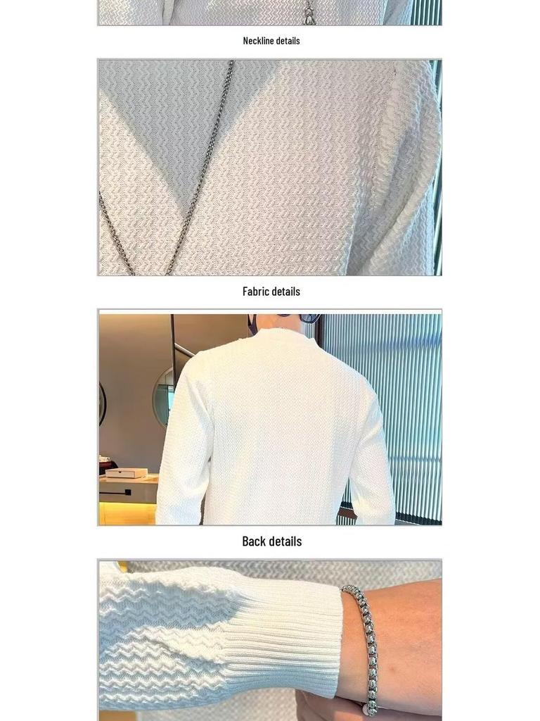 Men's Harajuku Style Sweater - Trendy, Artistic & Versatile Knitwear