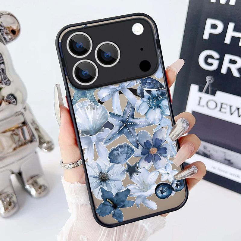 Vintage Floral Pattern Case For iPhone 17 Pro Max Magnetic For Magsafe Hybrid TPU+PC Matte Cover For iPhone 16 Pro Max 15 14 13 12 11 16E Air