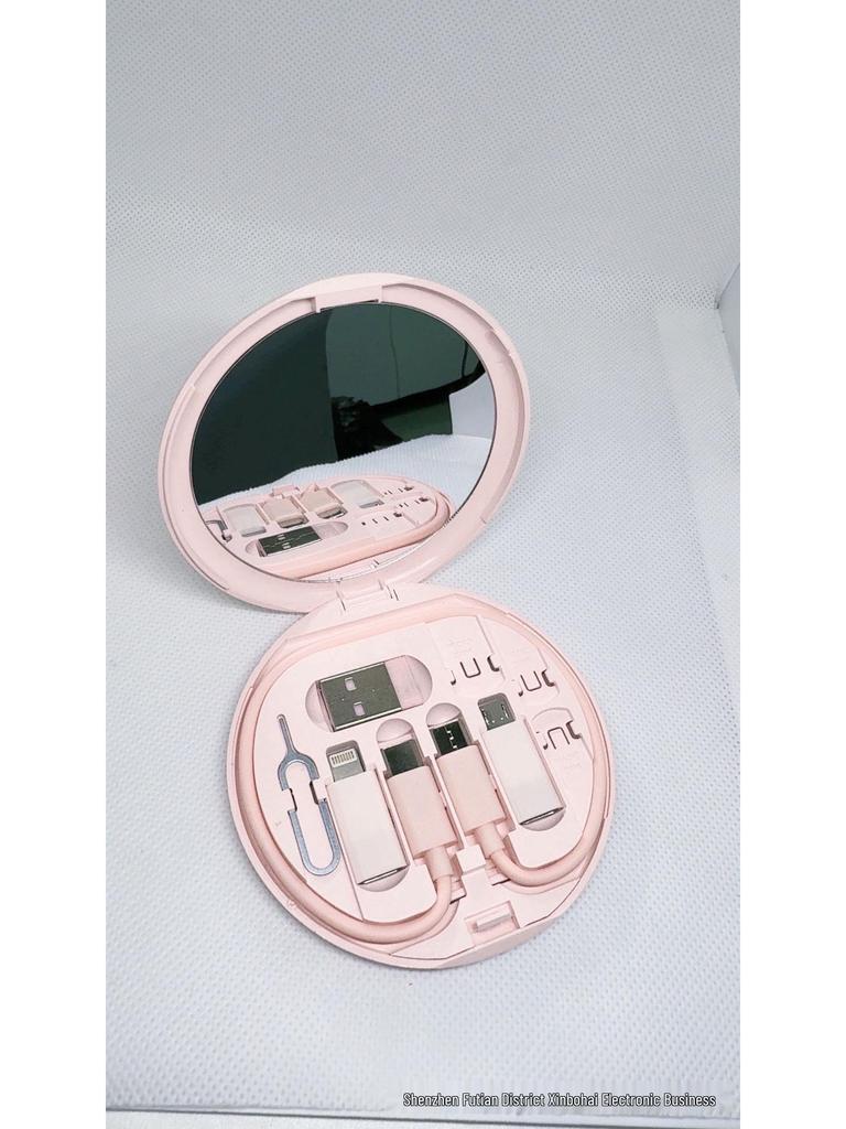 Multifunctional 60W PD Fast Charging Cable & Storage Box with Phone Stand - Portable Travel Set