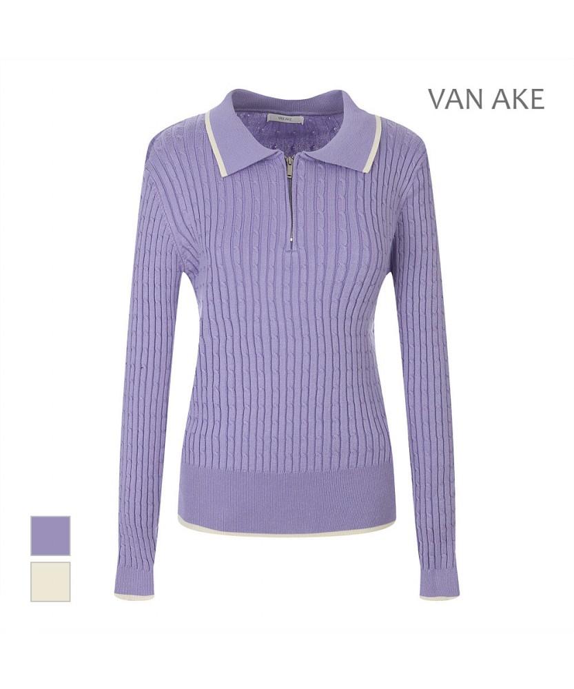 VANAKE Half-Zip Collared Knit_Vb42Ktq304Z