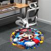 1 szt. Okrągły dywanik biurowy Mario Adventure, pod krzesła biurowe, do sypialni, salonu, wystrój domu a1022259