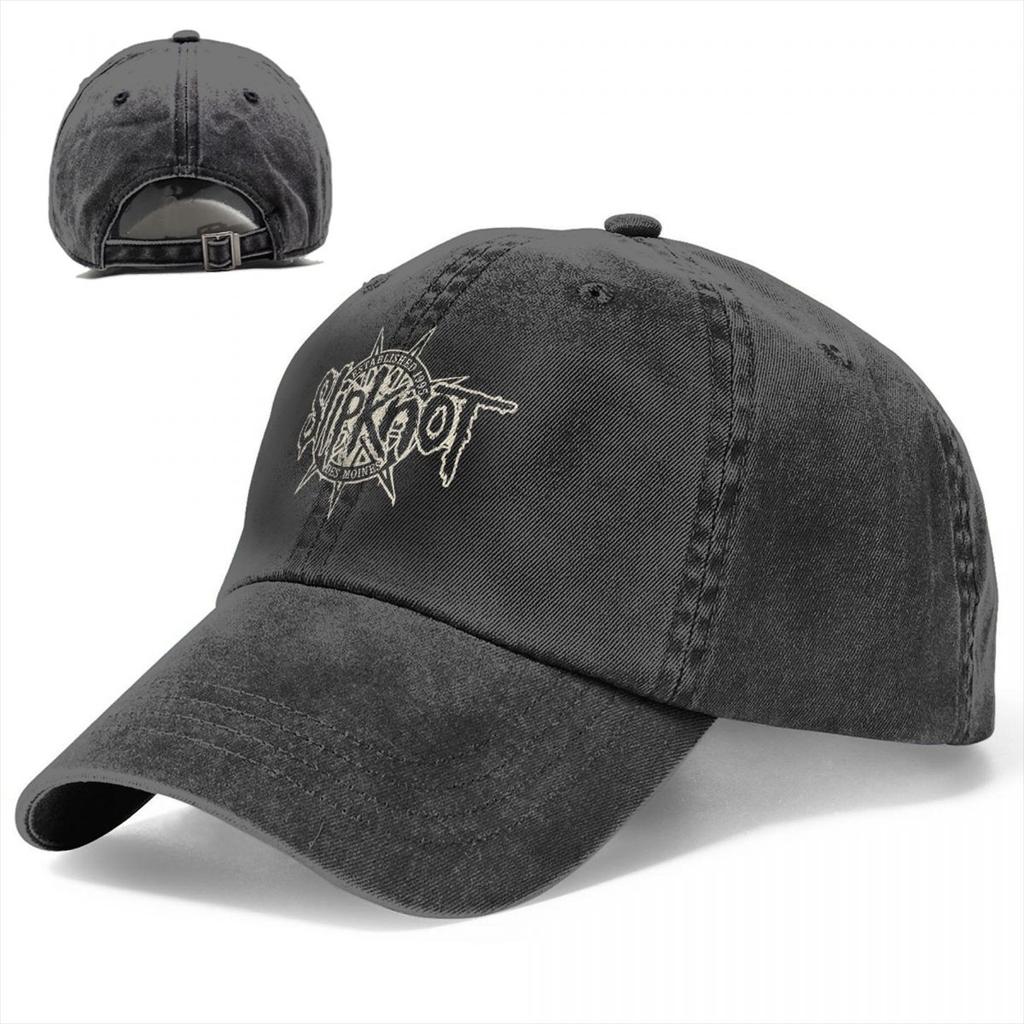 Slipknot Schwere Unisex Baseballkappe für Rockmusik Vintage Used Gewaschen Snapback Hut Unisex Outdoor Laufen Golfkappen Hut