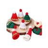 Handmade Red Wool Christmas Hat & Scarf Baking Decoration DIY Accessory