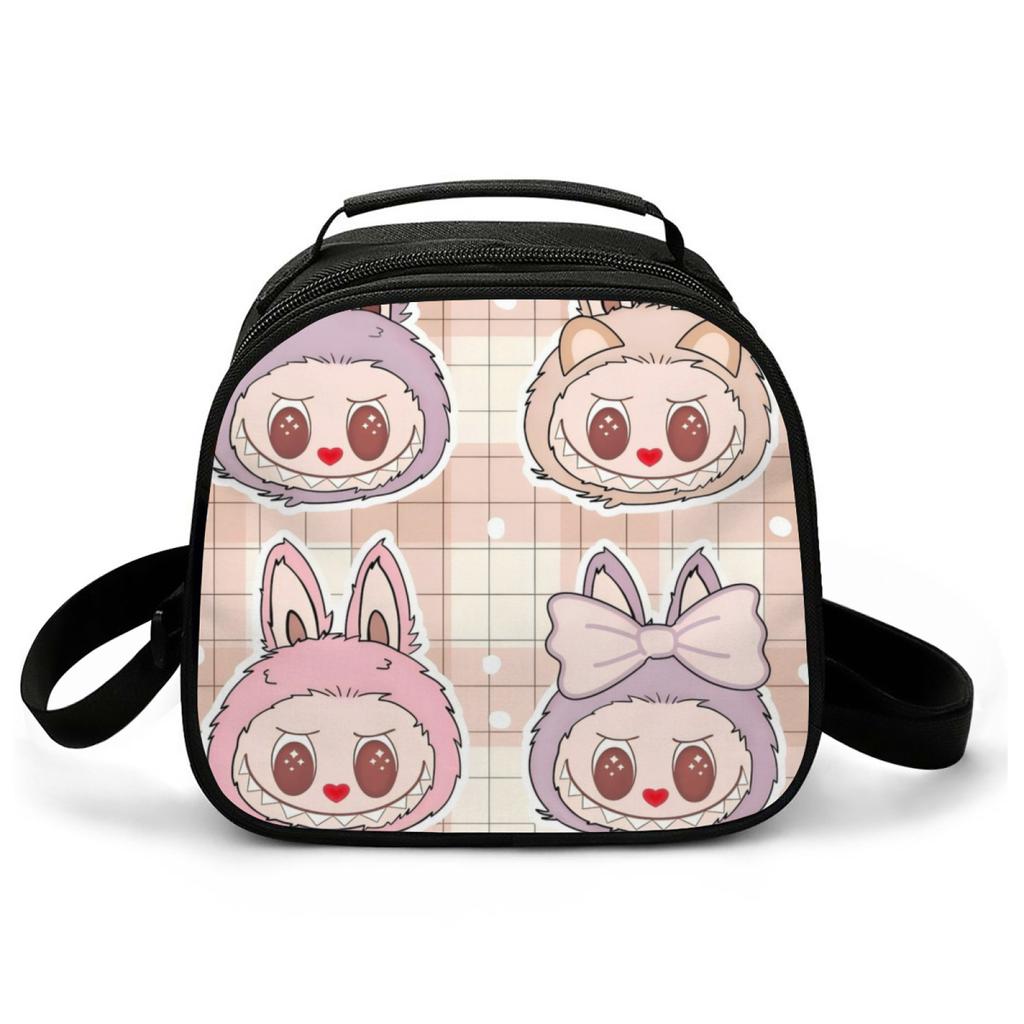 Picnic Bag Primary And Secondary School Students Thermal Insulation Bag Cartoon Animation Handbag Lightweight Wear-Resistant Lunch Box Bag