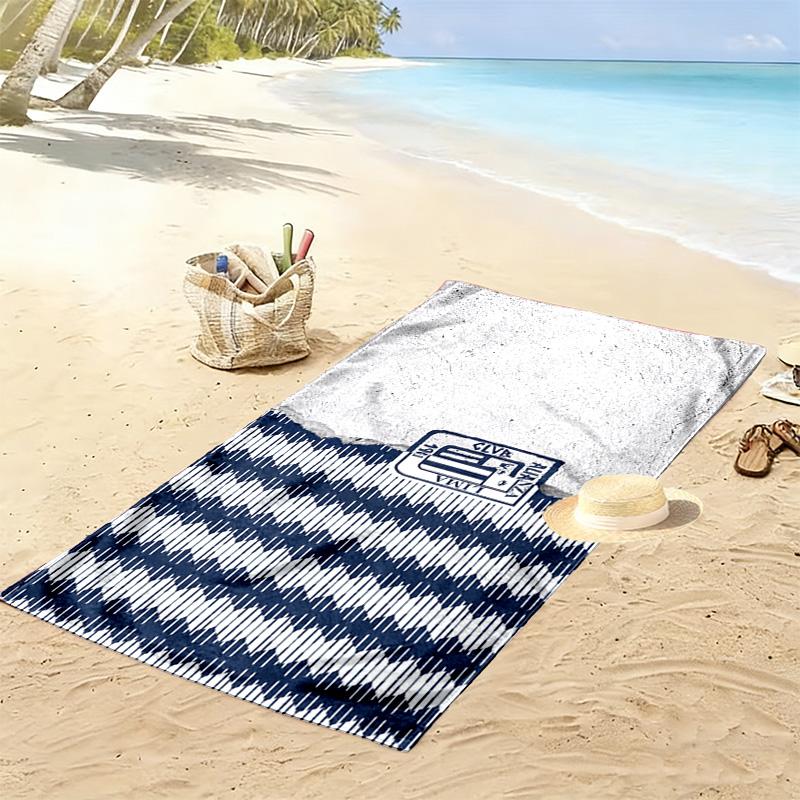 Alianza Lima Print Strandtuch, Großes Weiches Schnelltrocknendes Handtuch für Strand Camping Schwimmen