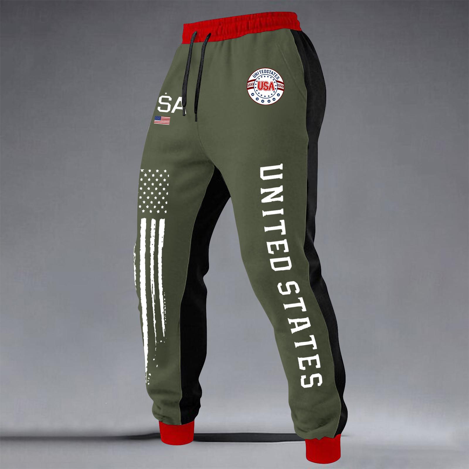 

Men s Halloween Print Trousers Men s Casual Sports Trousers With Drawstring L армия зеленый