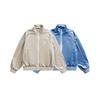 Unisex Oversized Stand Collar Jacket 2026 Casual Outerwear Teens Adults Lightweight Breathable Cotton Blend