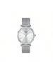 Women's Quartz Watch, 50m Water-resistant, Swiss-made, 34mm Silver Dial, Stainless Steel Case and Bracelet, Model: T143.210.11.011.00