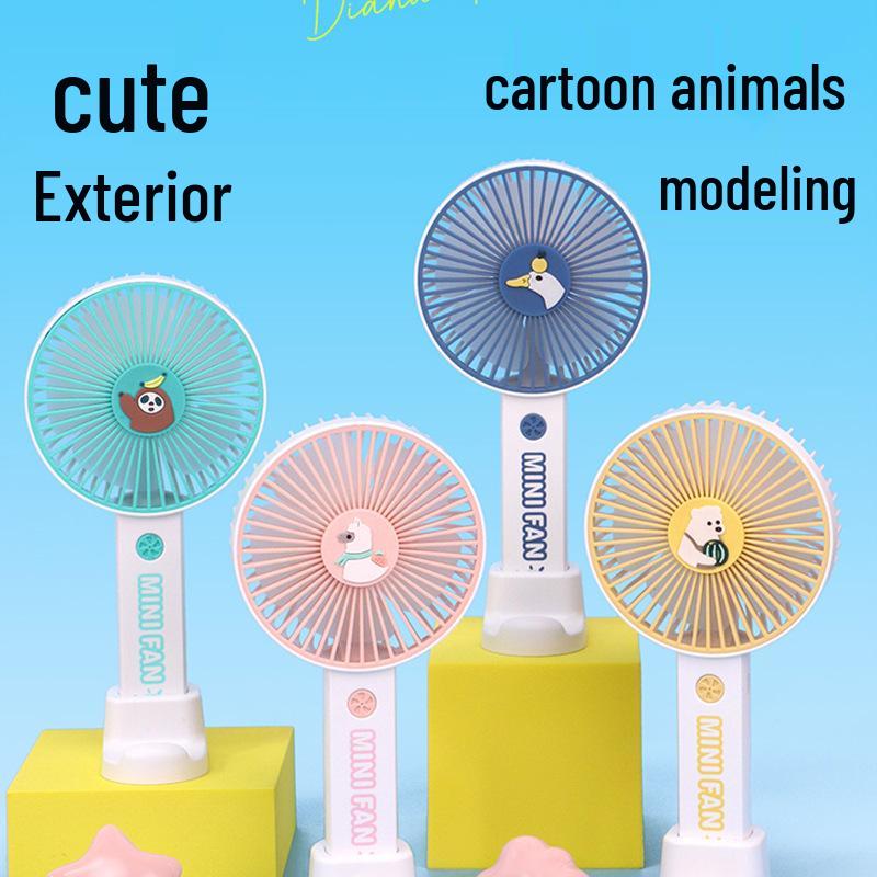 

Colorful LED USB Rechargeable Handheld Mini Fan – 3 Speeds