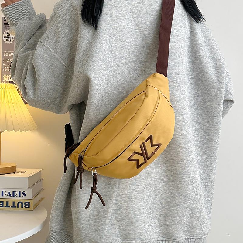 New Breast Bag Women's Messenger Bag Versatile Couple Mobile Phone Fanny Pack Large Capacity Trendy Satchel Men's Single Shoulder Bag