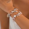 Sweet Cool Wind Star Pendant Bracelet Female, Simple Imitation Pearl Heart Ornament Bracelet