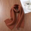 Thickened Vertical Stripe Knitted Pure Wool Scarf for Men & Women – Versatile Warm Autumn/Winter Neck Warmer