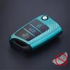 TPU Car Flip Key Case Cover Shell for VW Volkswagen Golf 7 MK7 Tiguan MK2 for Seat Ateca Leon FR 2 Ibiza Skoda Octavia Keyless