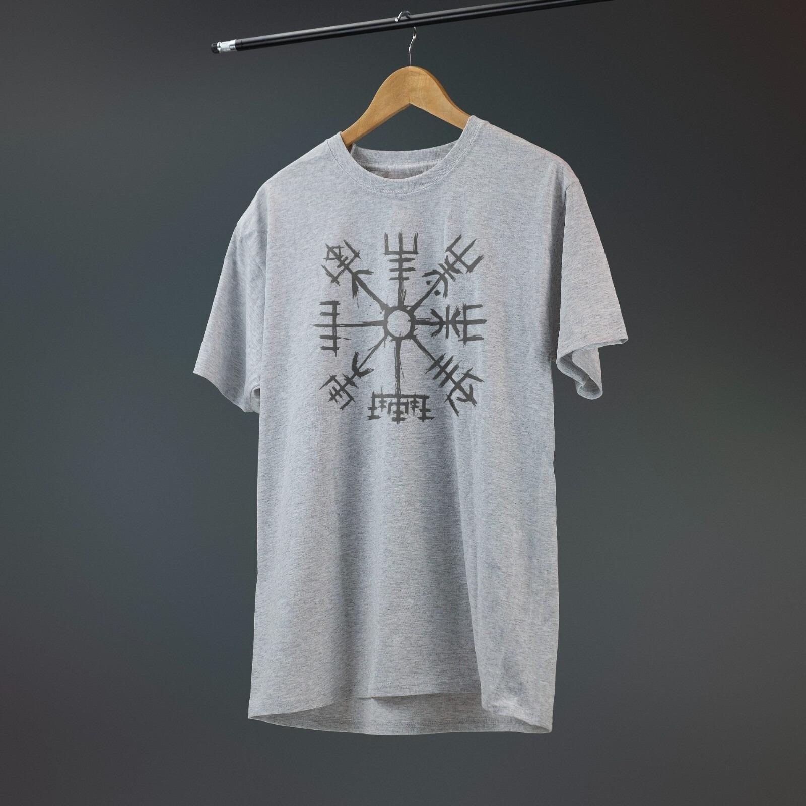 

Viking Compass Nordic Rune T-shirts in Various Sizes and Colors Are Interesting T-shirts That Can Be Worn By Both Men and Women 4XL